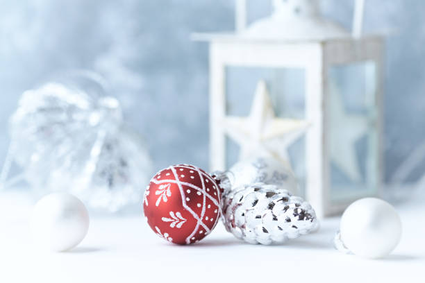 istock Christmas decoration. Bright wooden background. Selective focus. Close up. 1271974853