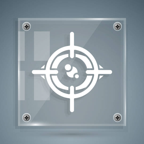 istock White Eye scan icon isolated on grey background. Scanning eye. Security check symbol. Cyber eye sign. Square glass panels. Vector 1271978795