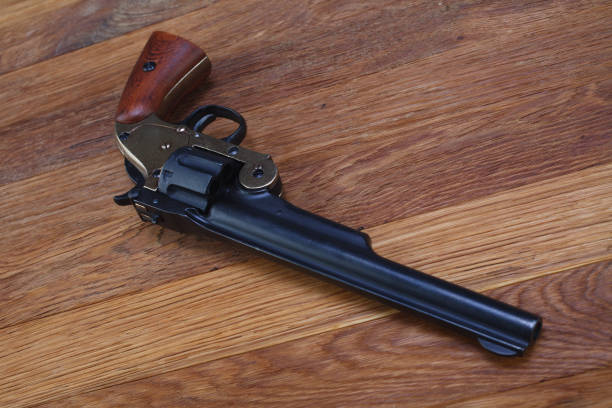 istock Wild West era .44 smith and wesson single action revolver gun 1271984273