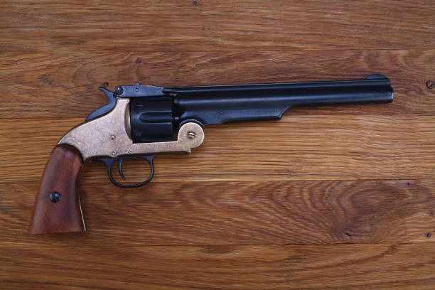 istock Wild West era .44 smith and wesson single action revolver gun 1271984288