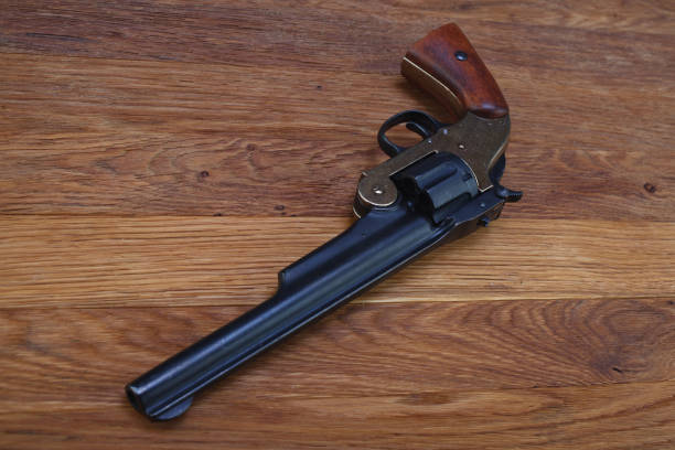 istock Wild West era .44 smith and wesson single action revolver gun 1271984339