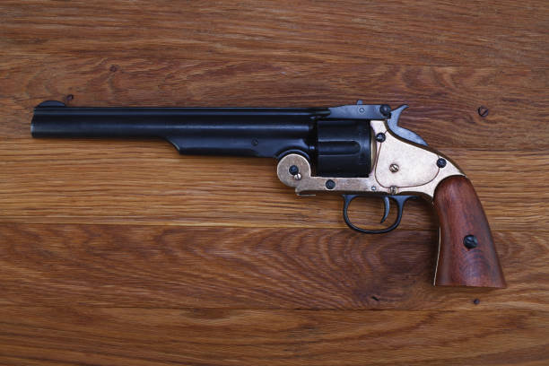 istock Wild West era .44 smith and wesson single action revolver gun 1271984349