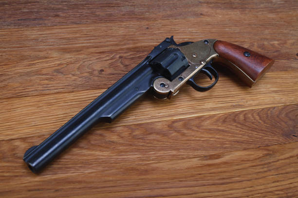 istock Wild West era .44 smith and wesson single action revolver gun 1271984365