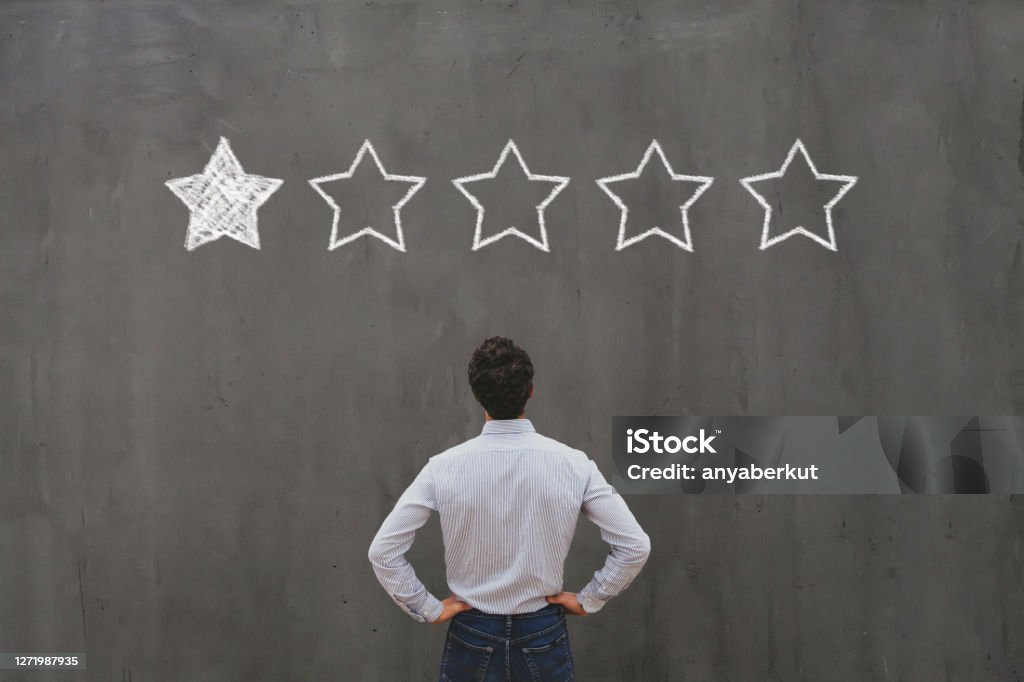bad rating and negative reviews concept, reputation management bad rating and negative reviews concept, reputation management and customer relations Feedback Stock Photo