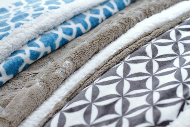 istock Soft plaid, colorful tender blanket 1272001771