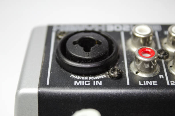 istock Sound mixer with mixer for several audio inputs 1272007571