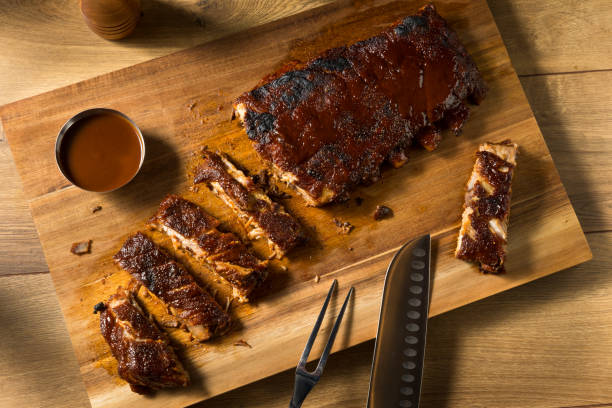istock Homemade Smoked St Louis Style Spare Ribs 1272009640