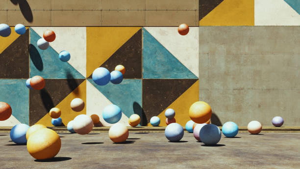 istock Abstract spheres on the street 1272014762