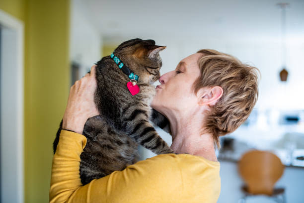 istock Woman Kissing Her Cat 1272014792