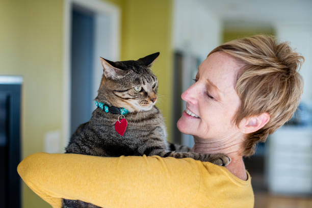istock Woman Holding Her Cat 1272014793