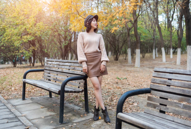 Beauty Girl in Autumn