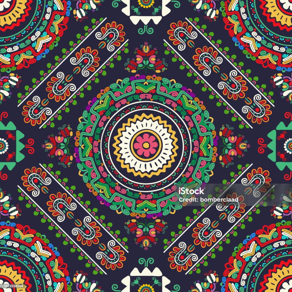 Hugarian Patterns Hungarian Embroidery Pattern 62 Stock Illustration - Download Image Now ...