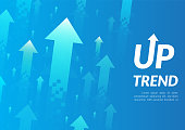 istock Uptrend abstract background. 1272034387