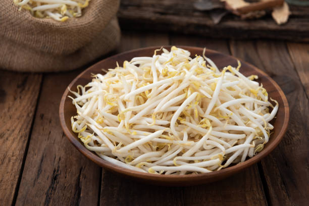 istock space bean sprout in wood bowl food background 1272043882