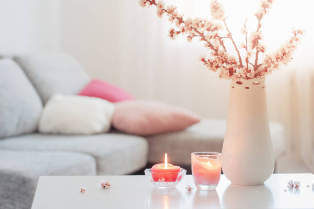 istock spring pink flowers in vase in white interior 1272045752