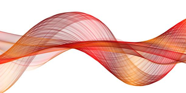 istock Abstract smooth color wave . Curve flow orange motion illustration 1272046554
