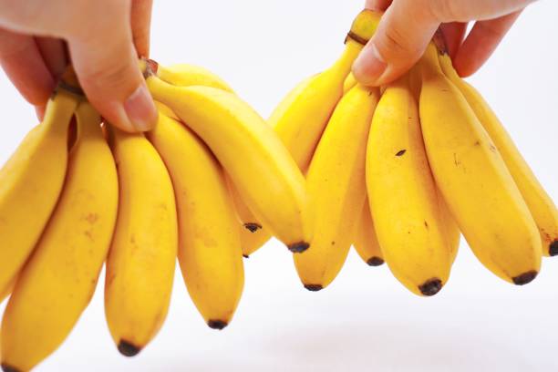 mały banan - banana bunch yellow healthy lifestyle zdjęcia i obrazy z banku zdjęć