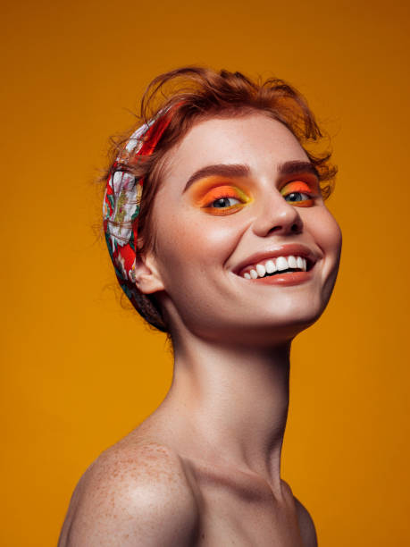 istock Beautiful woman with bright make-up 1272060810