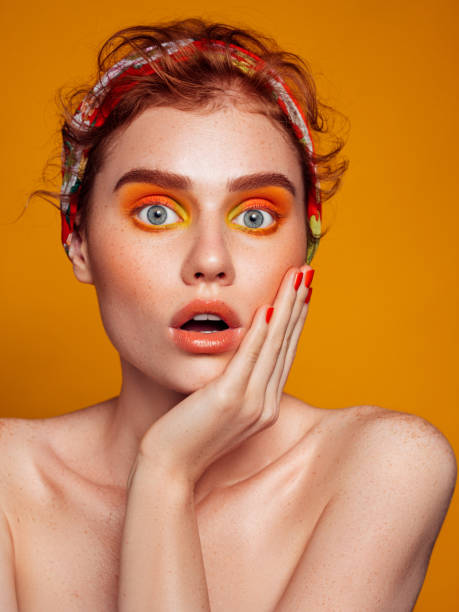 istock Surprised woman with beautiful make-up 1272061392