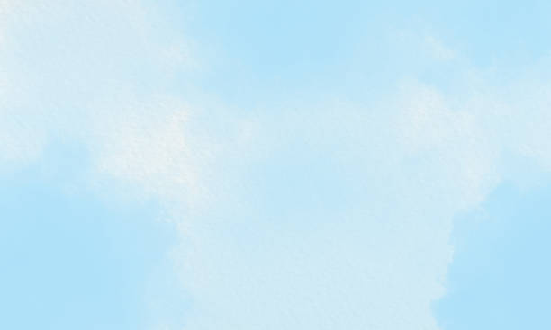 istock Baby blue watercolor background 1272062325