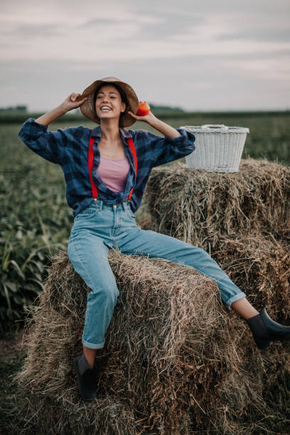 istock Fresh air, hat and countryside is all I need 1272067151