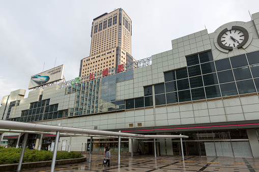 JR Sapporo Station in Sapporo, Hokkaido, Japan. It is the starting point and terminus for most of the limited expresses of JR Hokkaido. It also has the tallest building (JR Tower) in Hokkaido.