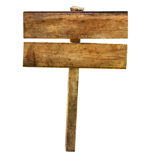 istock wooden signboard empty sign isolated on white 1272069383