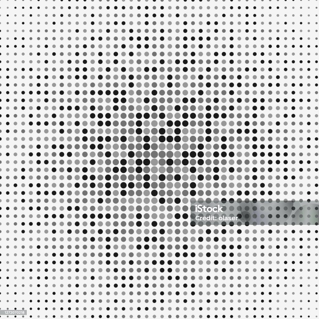 Matrix Dot Gradient Pattern Dots In Matrix Grid Pattern With Radial Size Gradient Plus Random ...