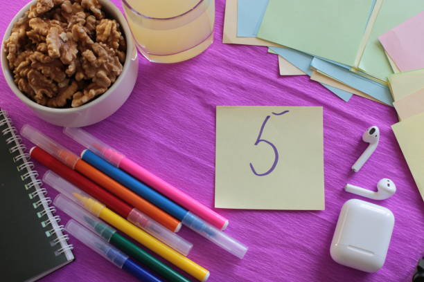 istock lot of open space for writing on stickers and in a notepad numbers and words on notes 1272071235