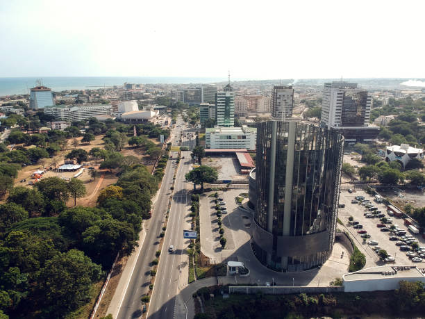 Aerial view of Accra Aerial view of Accra, Ghana. ghana photos stock pictures, royalty-free photos & images