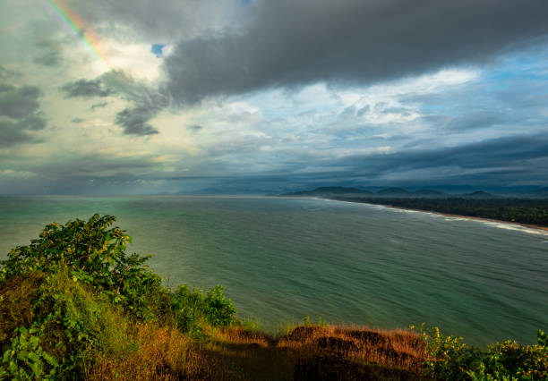 istock sea shore horizon view from mountain top at morning 1272077558