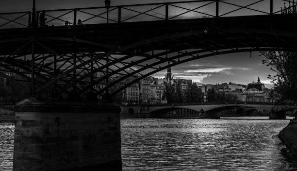 istock Paris by the river Seine at night 1272082059