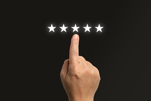 Customer satisfaction survey feedback choice star rating