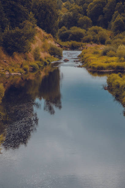 istock Landscape. river in autumn 1272084642