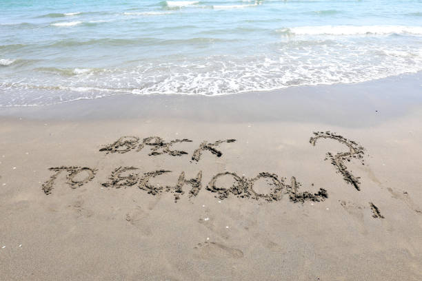 istock The Back to School on the beach 1272091497