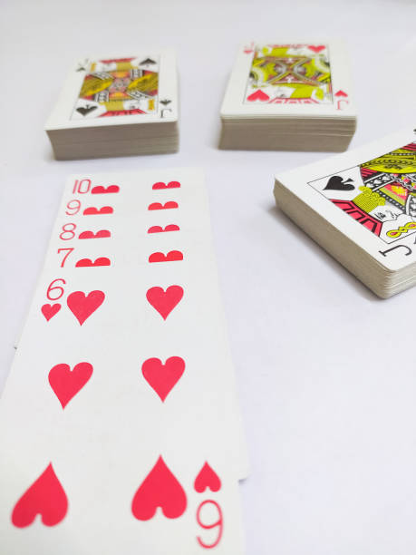 karty remik pasjansa pokerowego - rummy leisure games number color image zdjęcia i obrazy z banku zdjęć