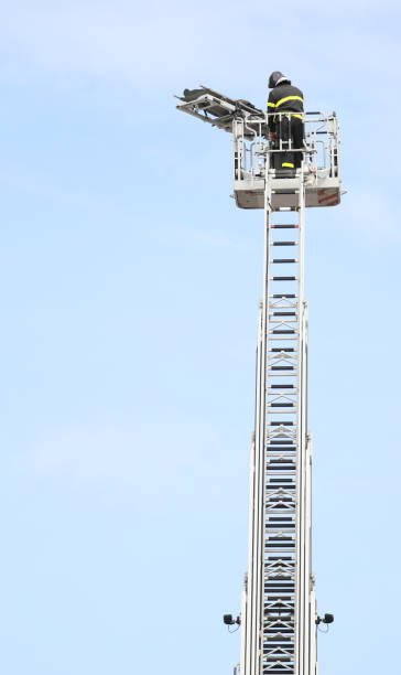 istock fireman carries a wounded man on the stretcher 1272093389