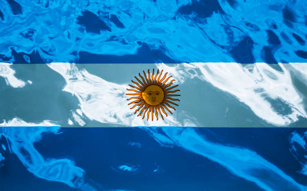 Argentina flag on texture background. Background for greeting cards for Argentina public holidays. Columbus Day, Flag Day, Gay Parade, Veterans Day, Independence Day, Beer Fest, San Martin Day. bandera argentina sobre fondo de textura. antecedentes para tarjetas de felicitación para días festivos en argentina. día de colón, día de la bandera, desfile gay, día de los veteranos, día de la independencia, oktoberfest, día de san martín.