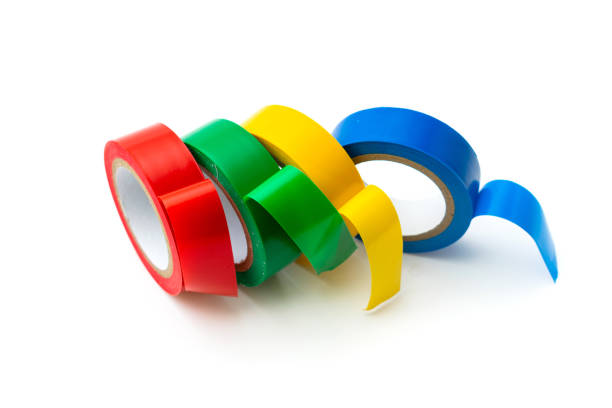 istock Insulating tape of different colors on a white background. Isolated. 1272100316