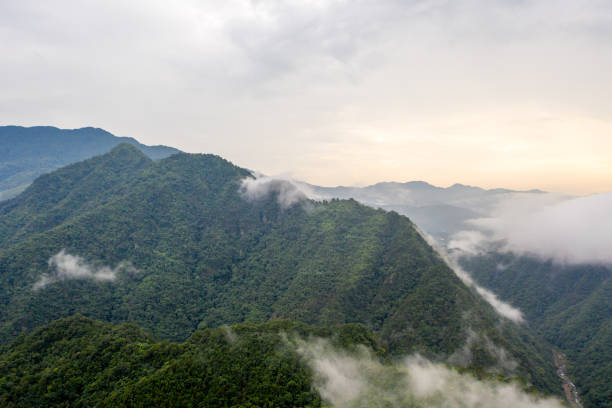 istock Chinese mountains, aerial view 1272101248