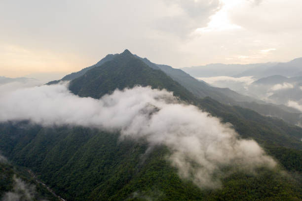 istock Chinese mountains, aerial view 1272101327
