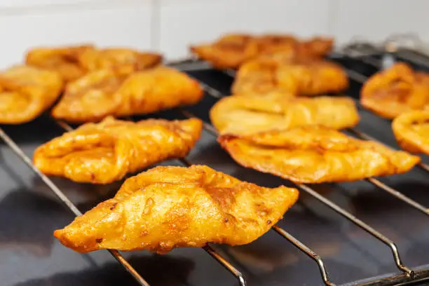 Photo of Fried sweets (pestiños) typical Spanish dessert from Andalusia and Extremadura