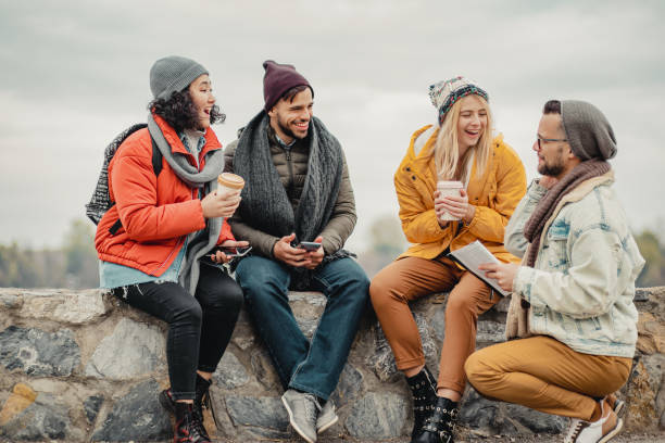 istock Group of friends enjoying together 1272105351