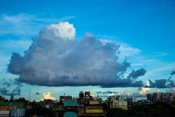 istock Beautiful cloud over a city 1272110290