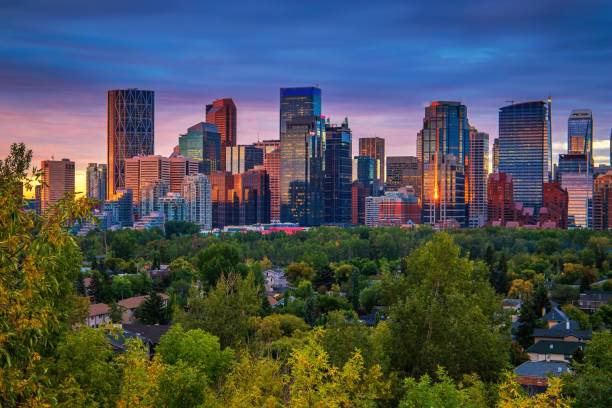 istock Vivid Sunrise Clouds Over Downtown Calgary River Valley 1272114557