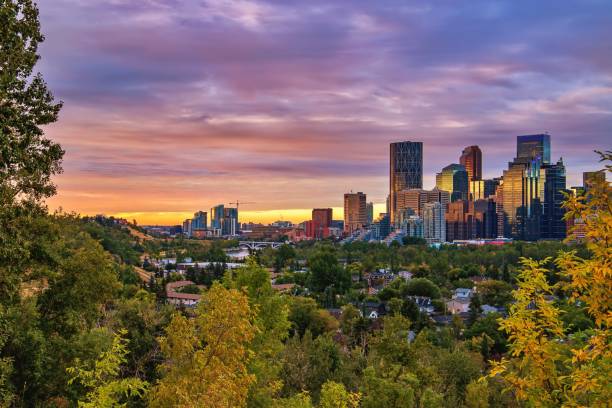 istock Vivid Sunrise Clouds Over Downtown Calgary River Valley 1272114627