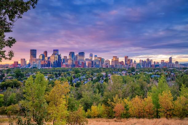 istock Vivid Sunrise Clouds Over Downtown Calgary River Valley 1272114694