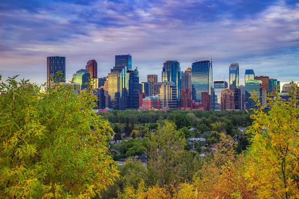 istock Vivid Sunrise Clouds Over Downtown Calgary River Valley 1272114695