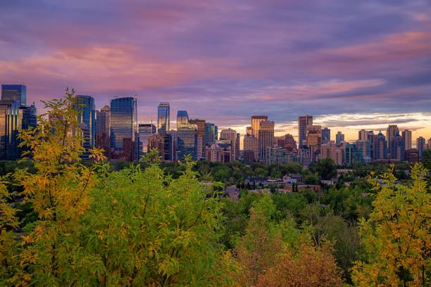 istock Vivid Sunrise Clouds Over Downtown Calgary River Valley 1272114734