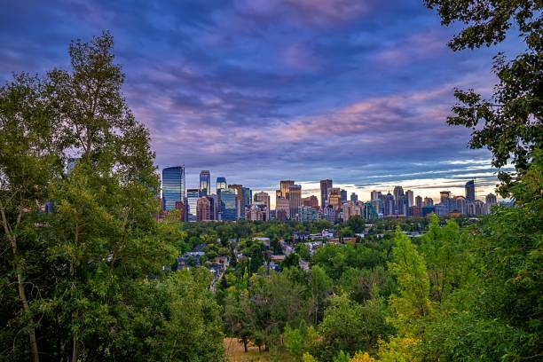 istock Vivid Sunrise Clouds Over Downtown Calgary River Valley 1272114771